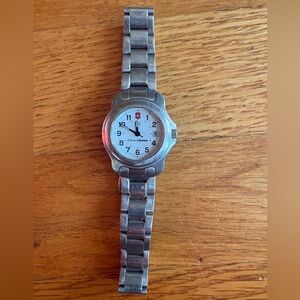 Victorinox Silver Stainless Steel Swiss Army Watch